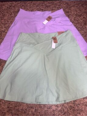 NWT Victoria Secret PINK Lavender OR Mint Women's Crossover V Skirt Skort Large